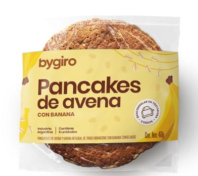 PANQUEQUE DE AVENA Y BANANA X 4U 268GR - BYGIRO